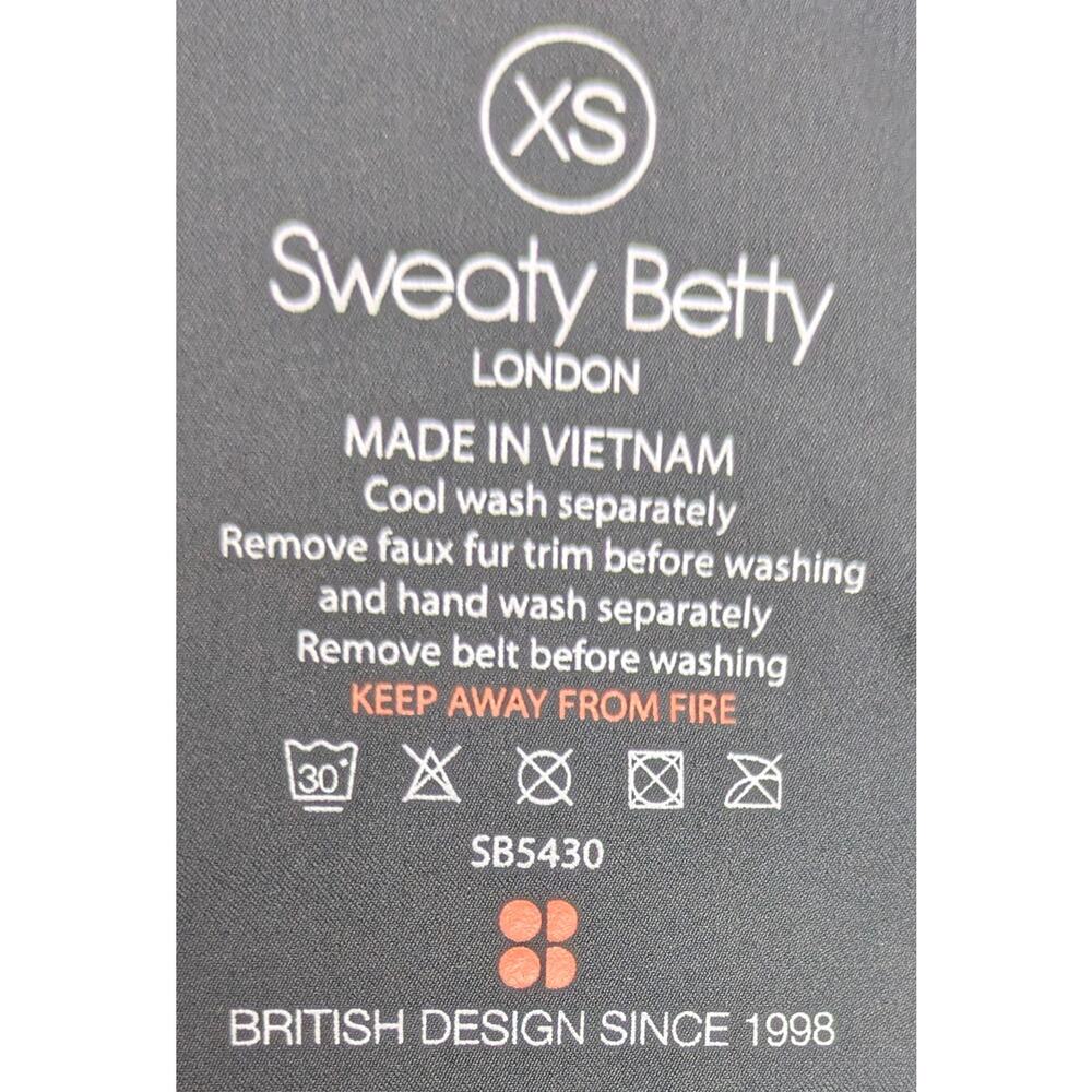 Sweaty Betty Method Ski Jacket XS Slate Gray Black White Insulated EUC - Picture 7 of 9